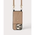 thumbnail image 1 of Holstere Ultra-Durable Pebbled Taupe Genuine Pebbled Leather iPhone Case Crossbody Purse w/ Expanded Card Pocket - iPhone 14 Pro, 1 of 7