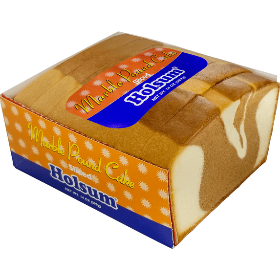 Holsum Pound Cake Marble, Sliced, Family Size, 14 oz, Shelf Stable