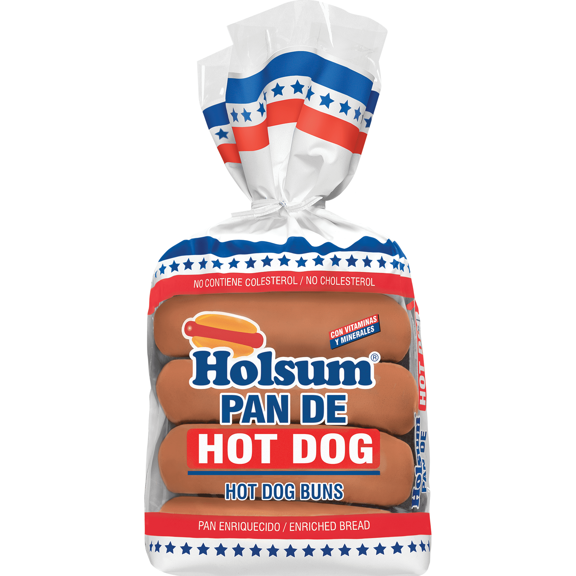 Holsum Regular Hot Dog Buns, 12 oz, 8 Counts, Shelf Stable