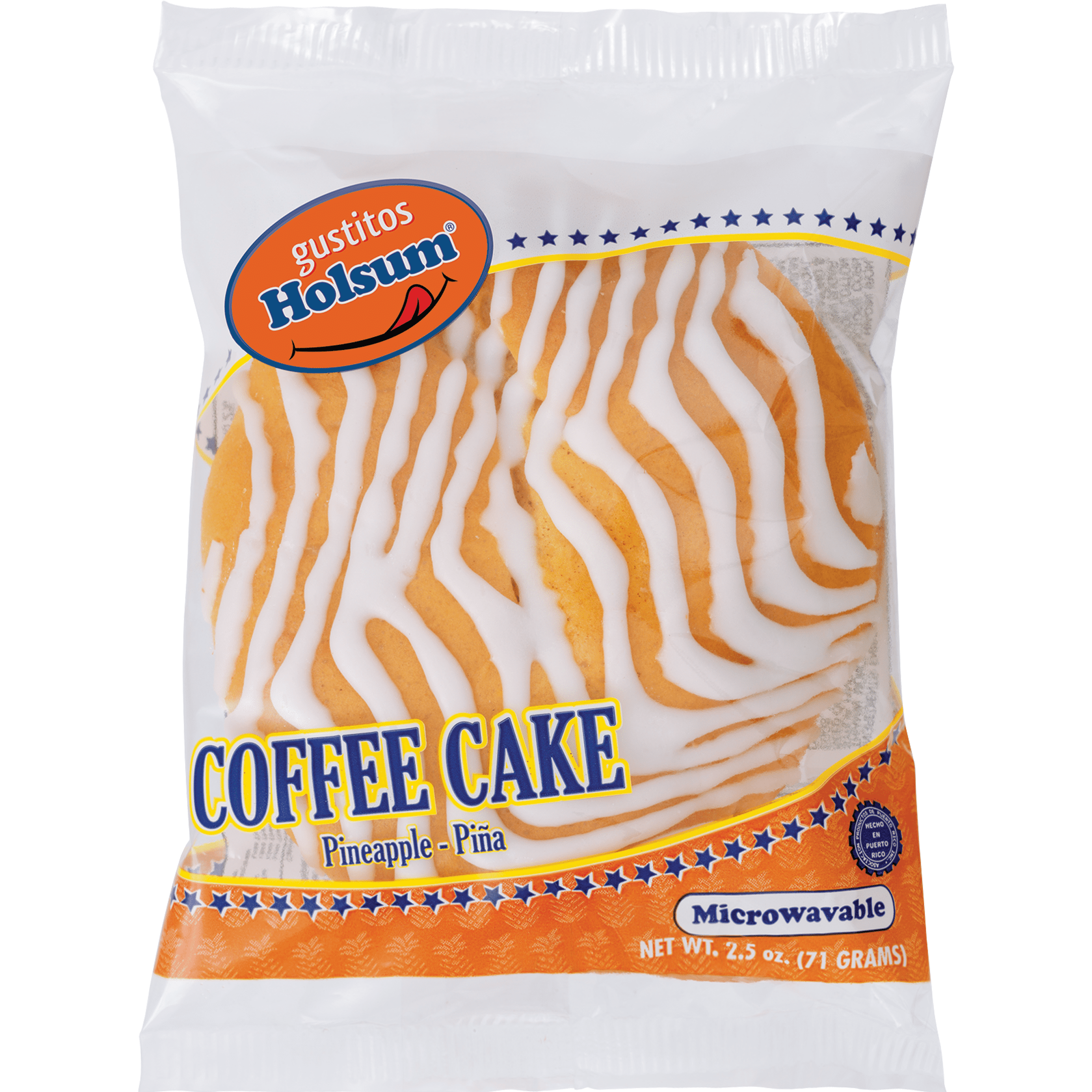 Holsum Coffee Cake Snack 2.5oz, 1 Count, Shelf Stable, Plastic Packet
