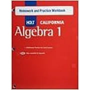 Holt Algebra 1 Homework and Practice Workbook Algebra 1