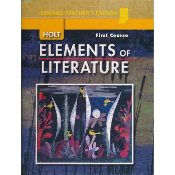 Pre-Owned Holt Elements of Literature First Course Teacher's Edition (Elements of Literature, First Course Indiana Edition) Paperback