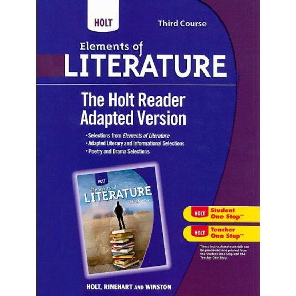 Pre-Owned Holt Elements of Literature: The Holt Reader, Adapted Version Third Course (Paperback) 0030996422 9780030996429
