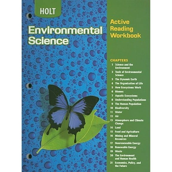 Pre-Owned Holt Environmental Science: Active Reading Workbook (Paperback 9780030665943) by Rinehart and Winston (Prepared for publication by)