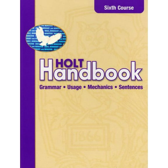 Pre-Owned Holt Handbook: Grammar, Usage, Mechanics, Sentences, 6th Course (Hardcover) 0030661498 9780030661495