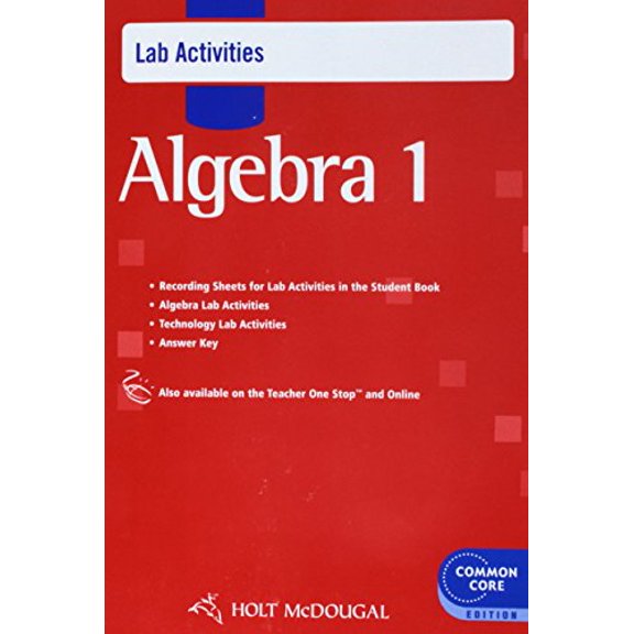 Pre-Owned Holt McDougal Algebra 1: Common Core Lab Activities with Answers Paperback