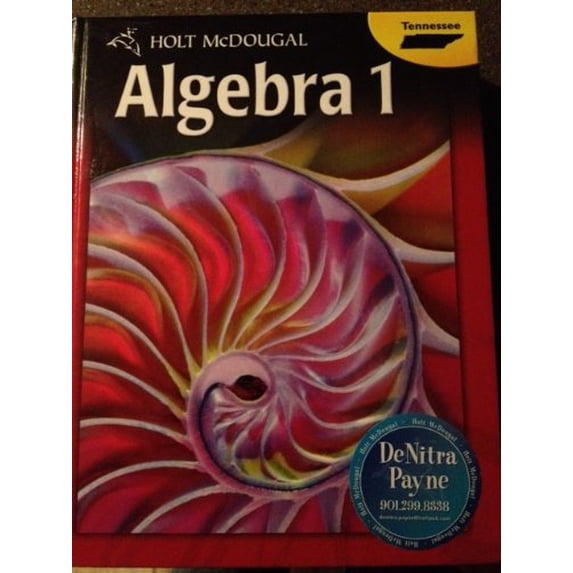 Pre-Owned Holt McDougal Algebra 1: Student Edition 2012 Paperback