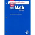 thumbnail image 1 of Pre-Owned Holt Middle School Math: Homework and Practice Workbook Course 2 (Paperback) 0030650577 9780030650574, 1 of 1