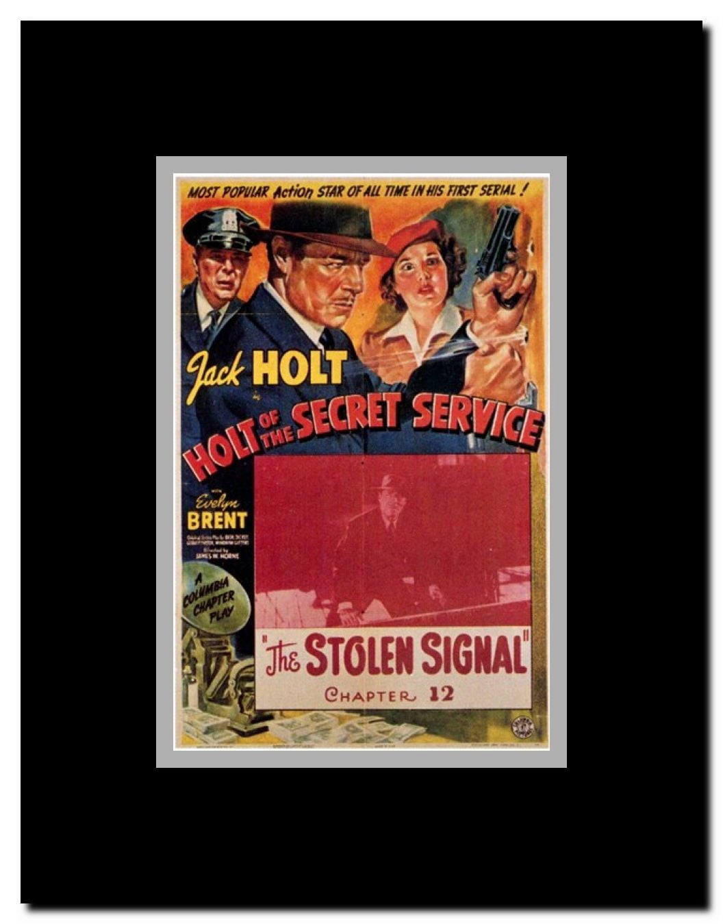 Holt of the Secret Service Framed Movie Poster