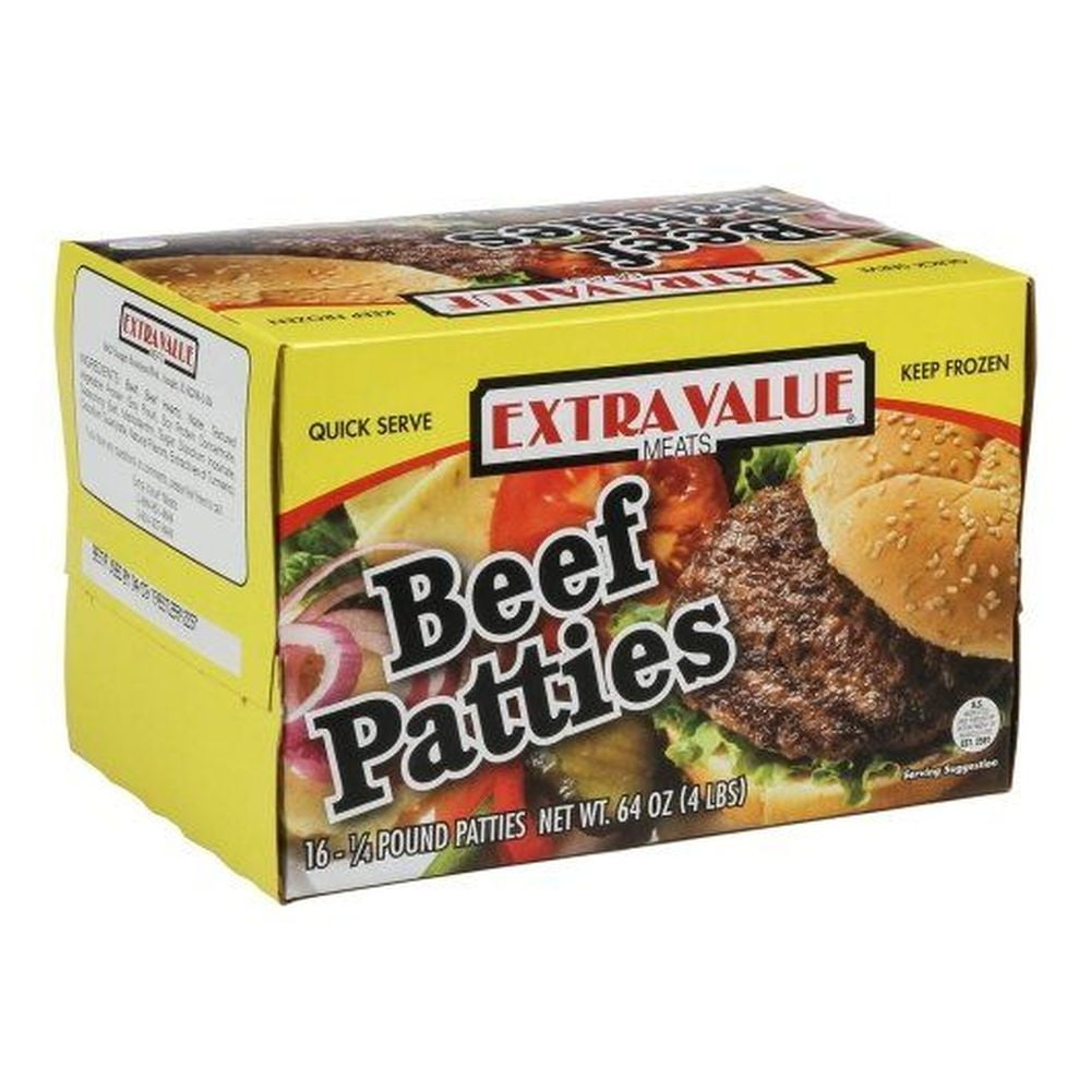 Holten 4 To 1 Extra Value Beef Patty, 4 Pound -- 8 per case. - Walmart.com