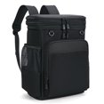 thumbnail image 1 of Holuxer Insulated Backpack Cooler Bags, 30L Waterproof Leakproof Soft Coolers, Large Expandable Lunch Back Pack, Heavy Duty Cooler Backpacks Rucksack, Portable Lunch Bag for Men/Women, Camping, Black, 1 of 9