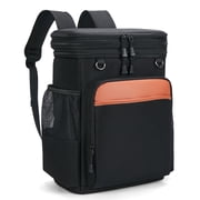 Holuxer Insulated Cooler Backpack, 30L Waterproof Leakproof Soft Coolers Lunch bags for Men, Large Expandable Back Pack, Heavy Duty Cooler Backpacks, Fashion Rucksack for Outdoor, Camping