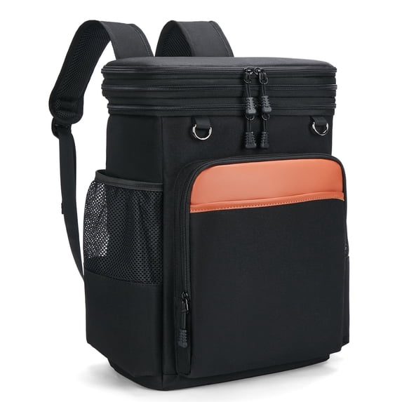 Holuxer Insulated Cooler Backpack, 30L Waterproof Leakproof Soft Coolers Lunch bags for Men, Large Expandable Back Pack, Heavy Duty Cooler Backpacks, Fashion Rucksack for Outdoor, Camping