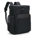 thumbnail image 1 of Holuxer Large Backpack Cooler for Men/Women, 30L Waterproof Leakproof Soft Cooler Backpacks, Expandable Lunch Back Pack, Heavy Duty Coolers Bags Rucksack, Portable Lunch Bag for Travel, Black, 1 of 8