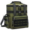 thumbnail image 1 of Holuxer Lunch Box for Men, 24 Can Double Deck Expandable Tactical Mens Lunch Bag for Work Travel Daytrip Picnic Camping, Large Capacity Cooler Bags with Adjustable Shoulder Strap, Green, 1 of 7