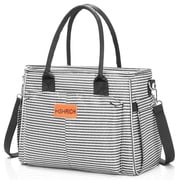 Holuxer Lunch Box for Women Cute Insulated Lunch Bags, Large Leakproof Cooler Purse with Side Pockets & Removable Shoulder Strap Womens Lunch Tote Bag for Work 