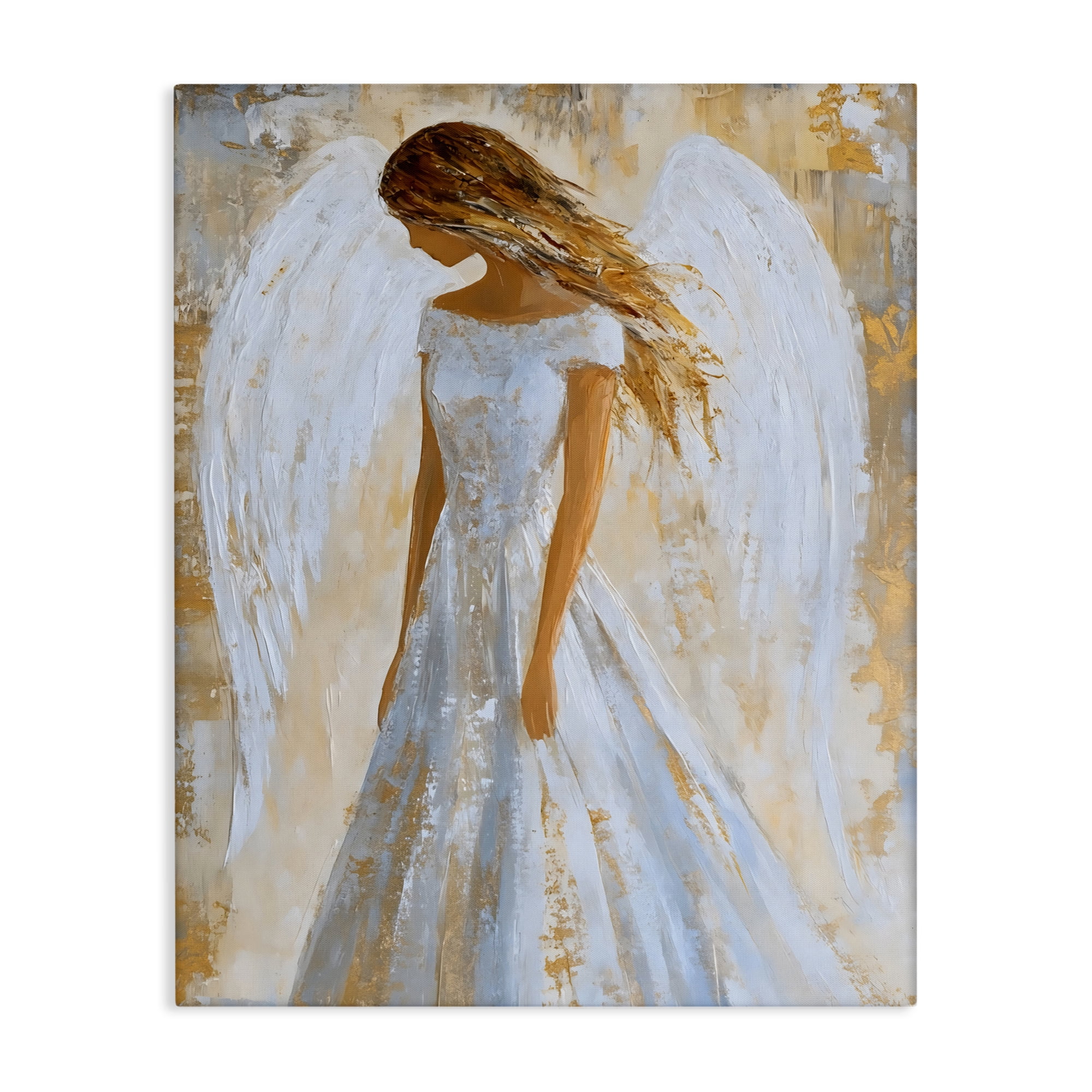 Holy Angel In White Canvas Wall Art, design by Franklyn Gregory