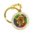 thumbnail image 1 of Holy Armor Of God Pray Cross Key Chain - Gold, Keychain, 1 of 2