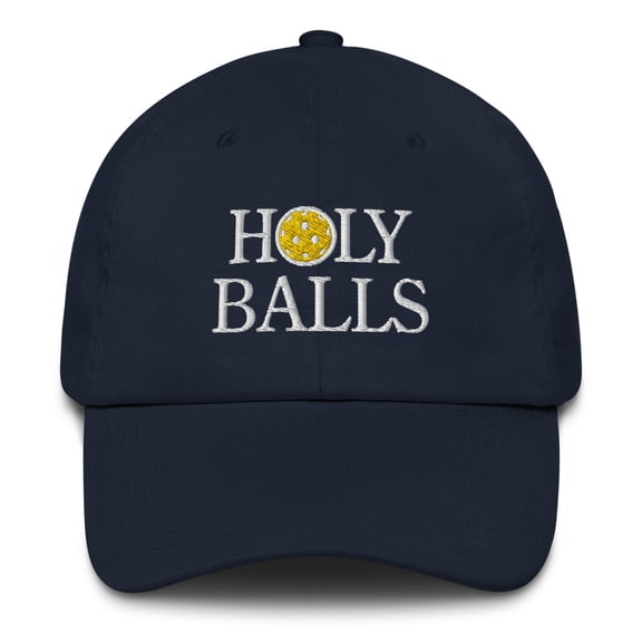 Holy Balls Pickleball Hat - Dad hat (Navy)