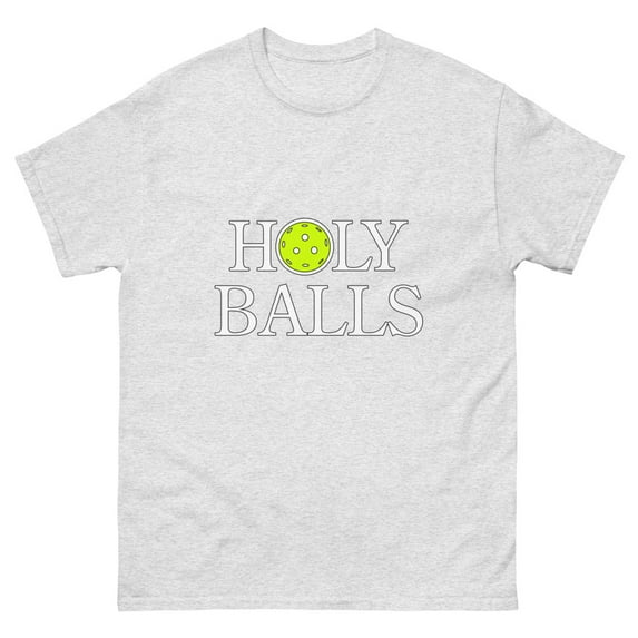 Holy Balls Pickleball T-Shirt - Men's classic tee (Ash, XL)