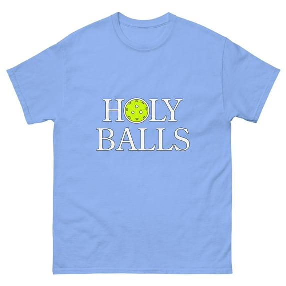 Holy Balls Pickleball T-Shirt - Men's classic tee (Carolina Blue, 3XL)