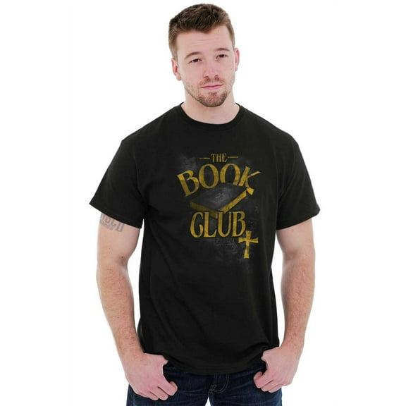 Holy Bible Book Club Religious Men's Graphic T Shirt Tees Brisco Brands L