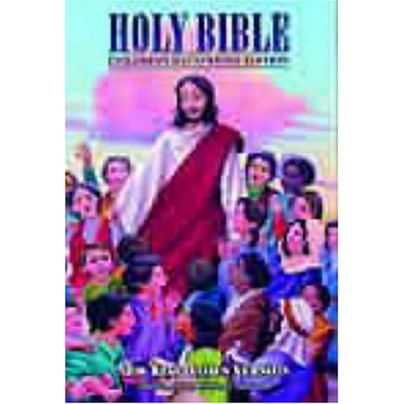 Pre-Owned Holy Bible, Childrens Illustrated Edition Beautiful Art To Draw Kids Into The Scriptures Paperback Thomas Nelson