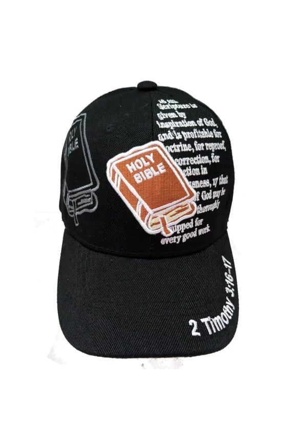 Holy Bible Christian Baseball Hat Cap (Black)