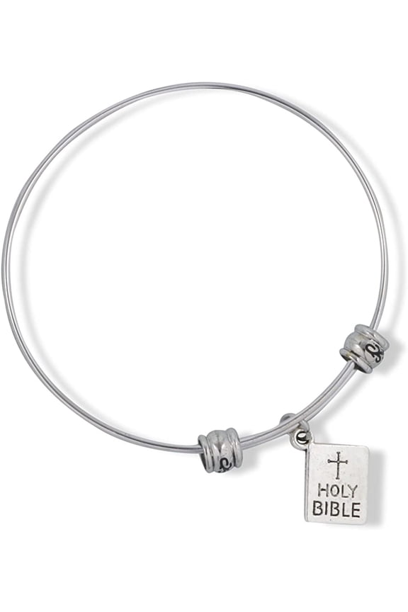 Holy Bible Fancy Charm Bangle