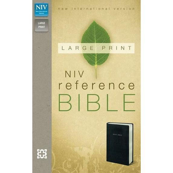 Holy Bible: New International Version Black Leather-Look Reference Bible