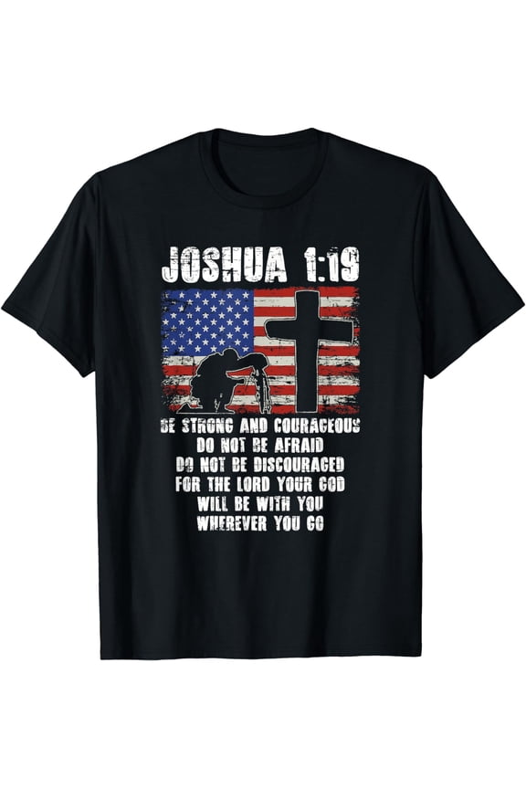 Holy Bible Verse Patriotic Christian Gift USA Flag Prayer T-Shirt