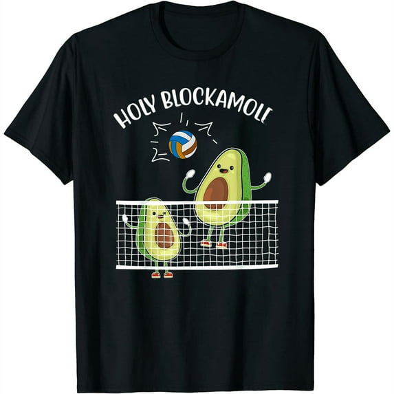 Holy Blockamole Funny Volleyball Block Avocado Teen Girls T-Shirt