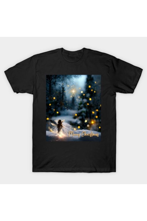 Holy Christmas Night Winter Snowy Evening Holiday Scene Graphic, H10222 Unisex T-Shirt, Up to 5XL Available