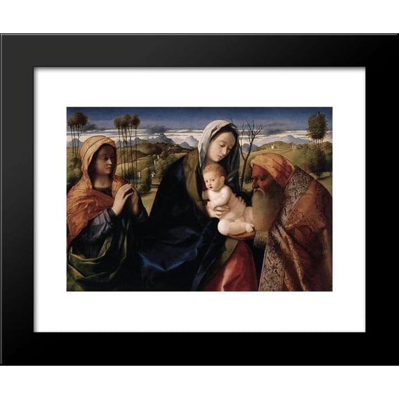 Holy Conversation 20x24 Framed Art Print by Bellini, Giovanni