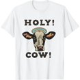 thumbnail image 1 of Holy Cow Graphic Livestock, Cow Lover, Cattle Farmer Gift T-Shirt, 1 of 5