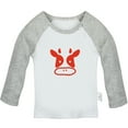 thumbnail image 1 of Holy Cow I'm Cute Funny T shirt For Baby, Newborn Babies Animal Cow T-shirts, Infant Tops, 0-24M Kids Graphic Tees Clothing (Long Gray Raglan T-shirt, 18-24 Months), 1 of 4