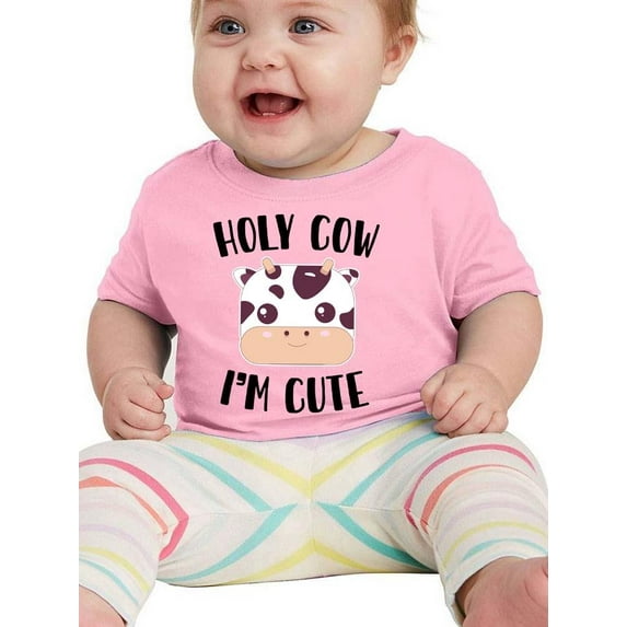 Holy Cow I'm Cute T-Shirt Infant -Smartprints Designs, 12 Months
