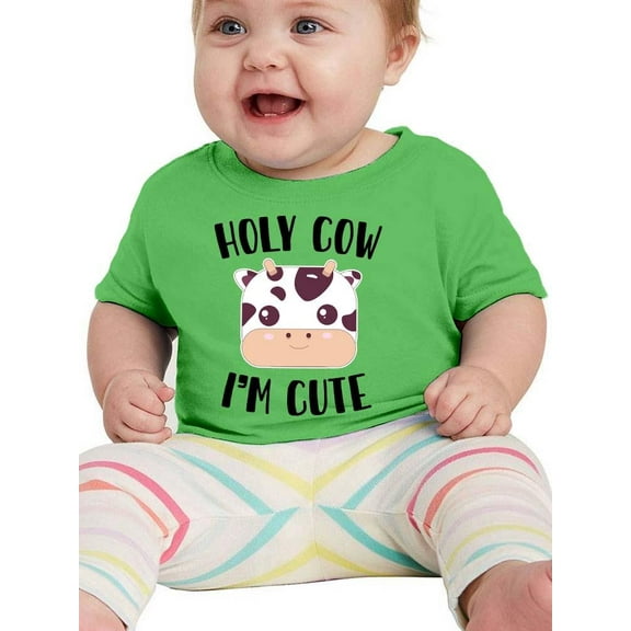 Holy Cow I'm Cute T-Shirt Infant -Smartprints Designs,  18 Months