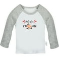 thumbnail image 1 of Holy Cow I'm One Funny T shirt For Baby, Newborn Babies T-shirts, Infant Tops, 0-24M Kids Graphic Tees Clothing (Long Gray Raglan T-shirt, 12-18 Months), 1 of 4