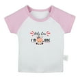 thumbnail image 1 of Holy Cow I'm One Funny T shirt For Baby, Newborn Babies T-shirts, Infant Tops, 0-24M Kids Graphic Tees Clothing (Short Pink Raglan T-shirt, 0-6 Months), 1 of 4