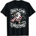 thumbnail image 1 of Holy Cow It's Christmas Funny Cow Lover Farm Animal Costume T-Shirt, 1 of 3