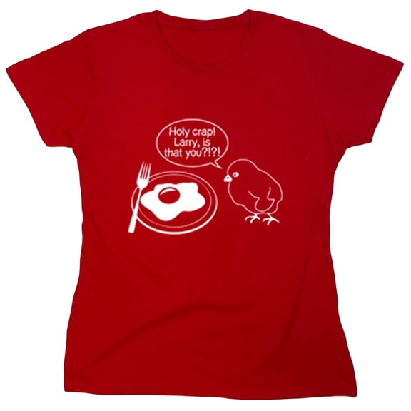 Holy Cow Larry Is That You Sarcastic Novelty Gift Idea Adult Humor Funny Women's Casual Tees