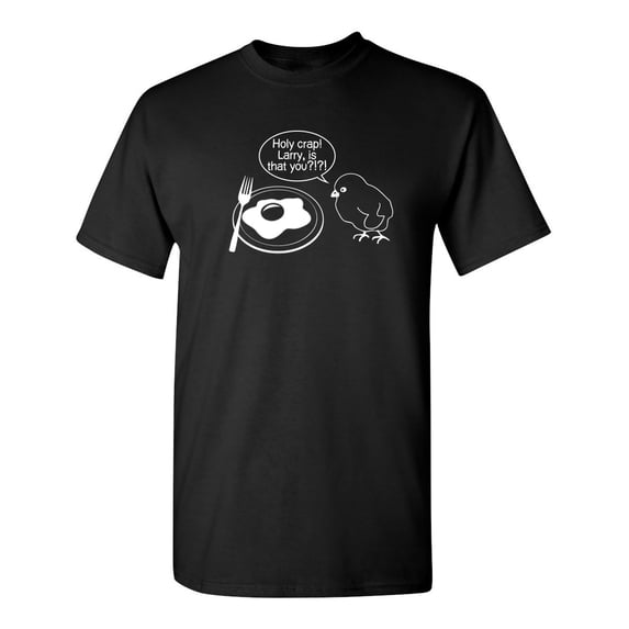 Holy Cow Larry Sarcastic Humor Graphic Novelty Super Soft Ring Spun Funny T Shirt