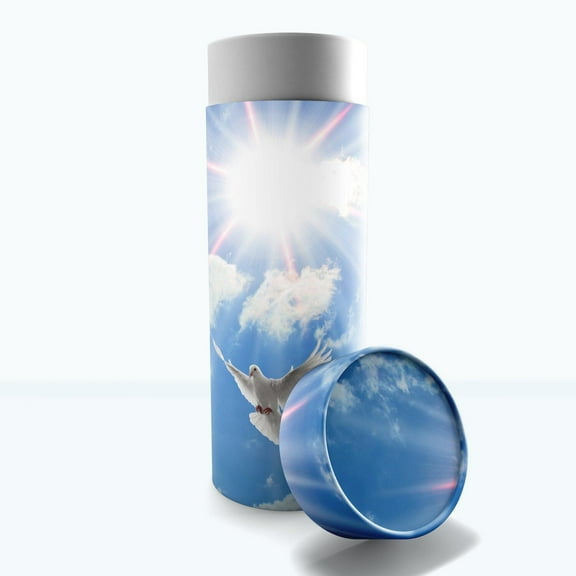 Holy Doves - Biodegradable & Eco Friendly Burial or Scattering Urn / Tube