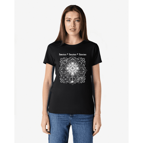Holy Eucharist Sanctus Catholic Faith Theme Christian Graphic Unisex T-Shirt V10584, up to Size 5XL
