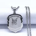 thumbnail image 1 of Holy Family 14K White Gold Archangel Michael Guardian Angel Necklaces Gabriel Necklace Sacred Heart of Jesus Jewelry, 1 of 7