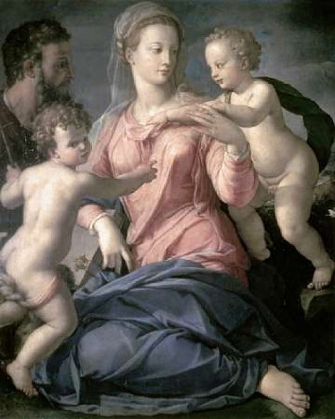 Holy Family Canvas Art - Agnolo Bronzino (24 x 30)