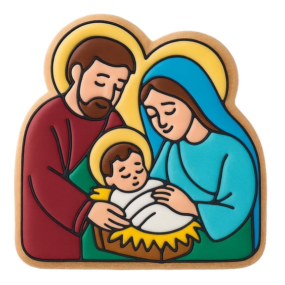 Holy Family Cookie Cutter - 4x3.5" Premium Baking Design Set