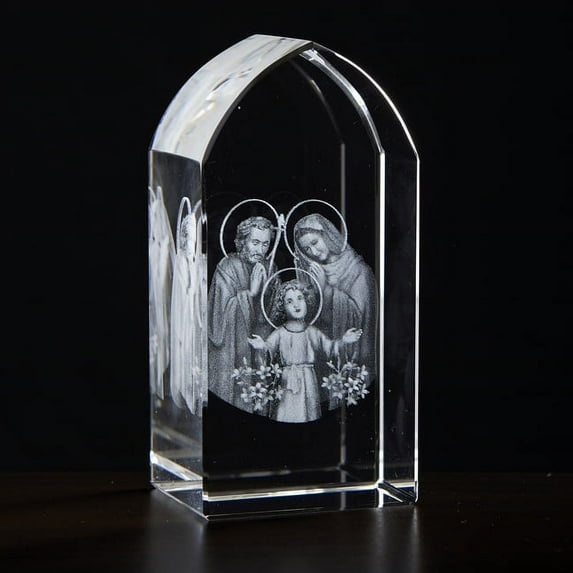 Holy Family Etched Glass (Other)