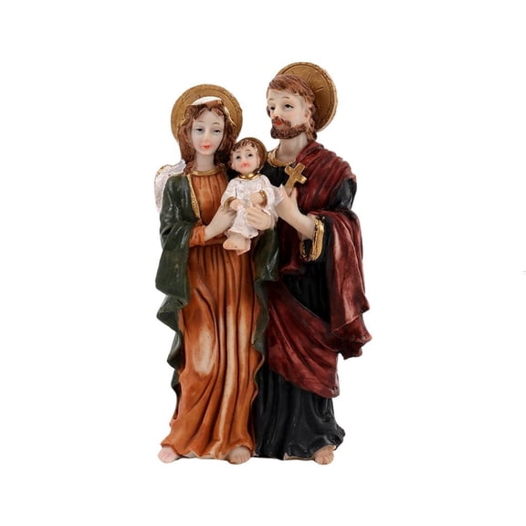 Holy Family Figure Figurines Religious Home Decors Renaissances Sculpture Gift